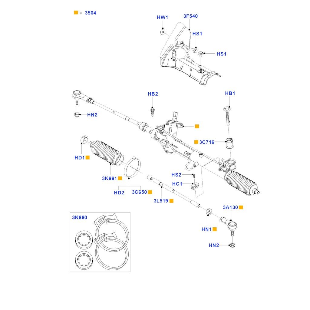 Pair Of Tie Rods Spindle Connection Fits Ford Focus Connect 2002 to 2016 1085520