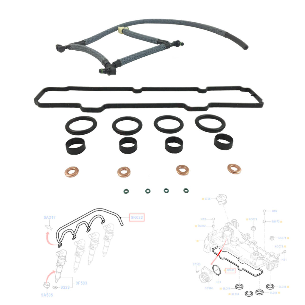 Ford Peugeot Injector Seal Washer Gasket Leak Off Pipe 1148101