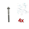 4 X Injector Clamp Bolts Fits Ford Ranger Citroen Relay Peugeot Boxer 1717583