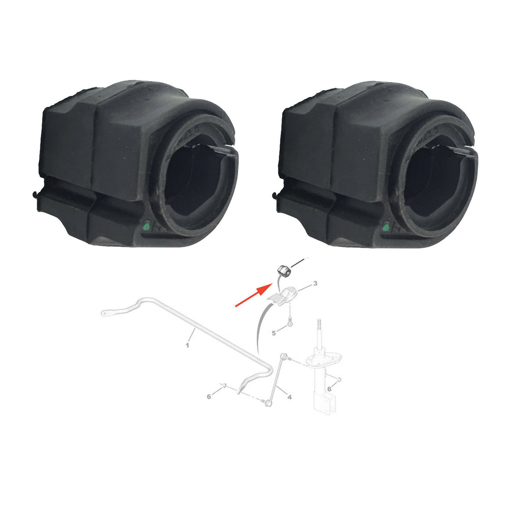 Front Stabiliser Mounting Anti Roll Bar Bush X 2 Fits Citroen Peugeot 5094.F2