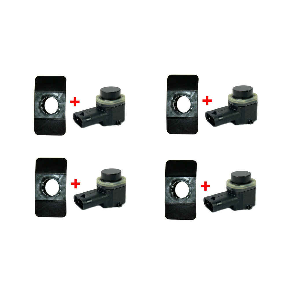 4X BUMPER PDC SENSOR HOLDER MOUNT BRACKET GUIDE WITH PARKING SENSOR VW GOLF MK6