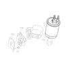FUEL FILTER FITS TRANSIT CONNECT 1.8. 90 / 110 PS TDCI 2002 - 2014, 1342601