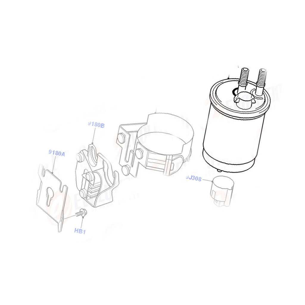 FUEL FILTER FITS TRANSIT CONNECT 1.8. 90 / 110 PS TDCI 2002 - 2014, 1342601