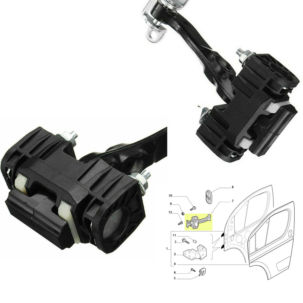 Fiat Ducato Citroen Relay Peugeot Boxer Front Door Hinge Check Strap 2x 1358220080