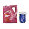 5L Mannol Premium 5w30 Fully Synthetic Longlife Engine Oil, 350 ml Engine Flush