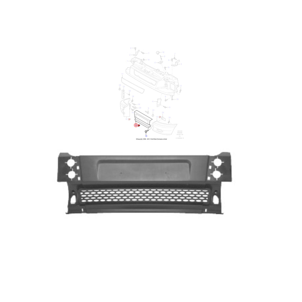 3x Ford Transit Mk6 2000 to 2006 Fits Front Bumper Set 4429596, 4352684, 4352685