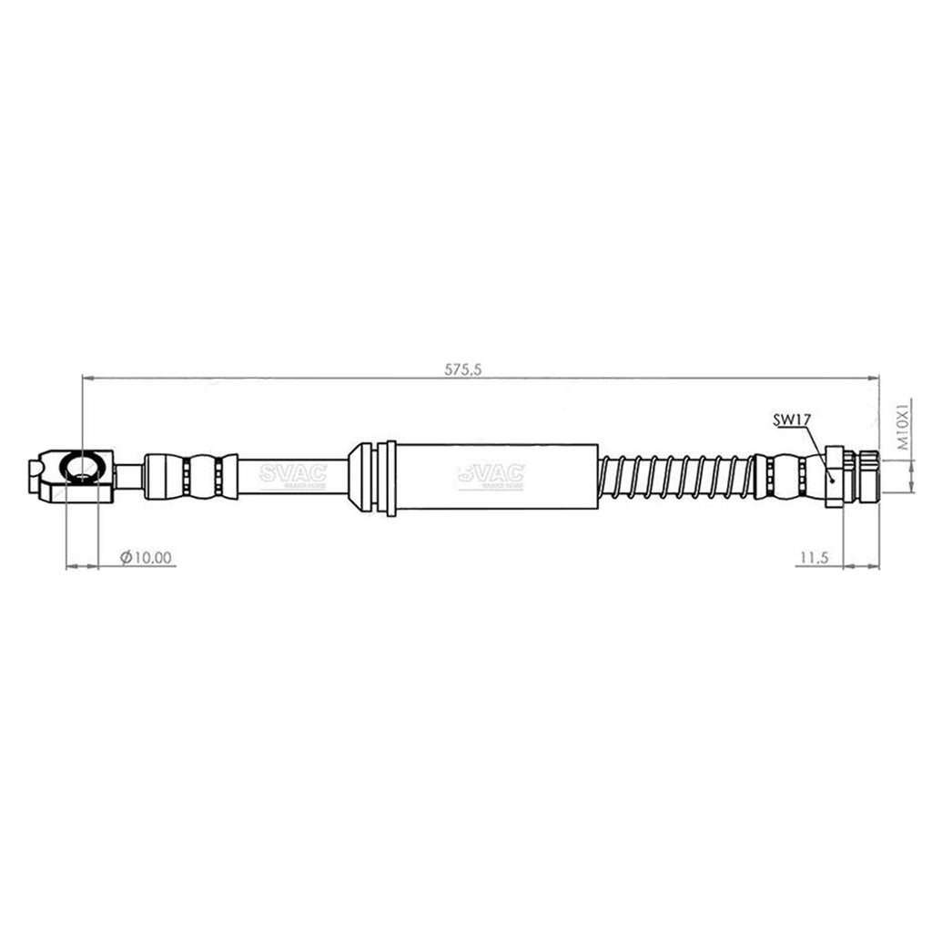 VW Audi Seat Skoda Front Brake Hose Set 1K0611701B 1K0611701H 1K0611701