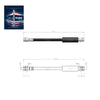 VW Audi Seat Skoda Rear Brake Hose Set 2 X 1K0611775