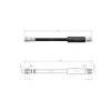 VW Audi Seat Skoda Rear Brake Hose Set 2 X 1K0611775