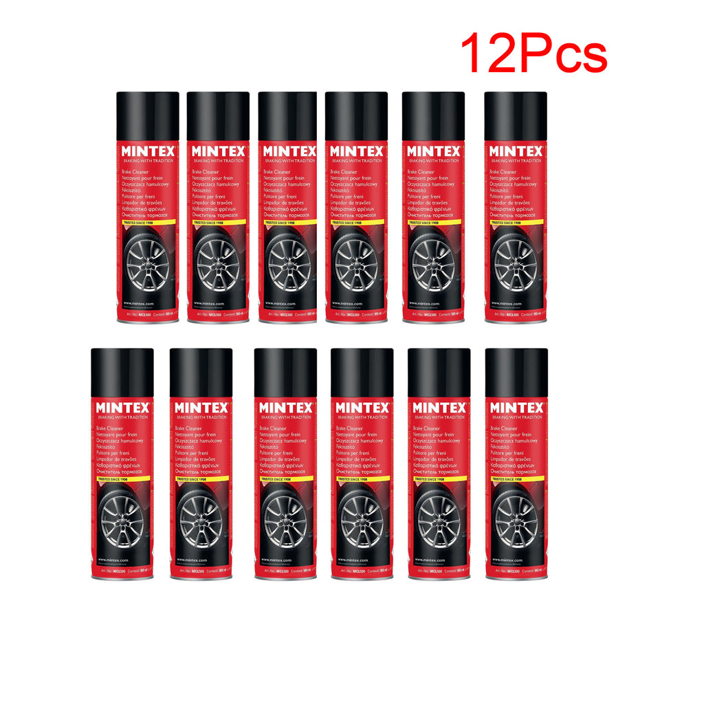 Mintex Brake Clutch Cleaner Aerosol Spray Degreaser Professional 500ml 12 X