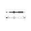  Fiat Ducato 2006 ON Rear Brake Hose Set 51782767 4806P6 4806H4