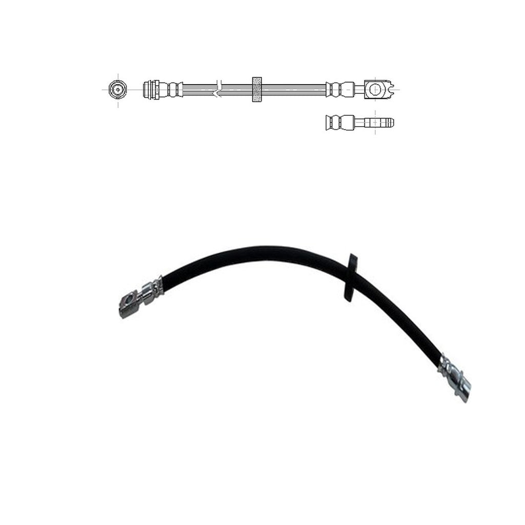 Vw Golf Mk4 Bora 1997 to 2005  Front Brake Hose Set 1J0611701