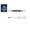 Mercedes Benz C Serie W202 S Serie W140 C140  Front Brake Hose Set 2024200148