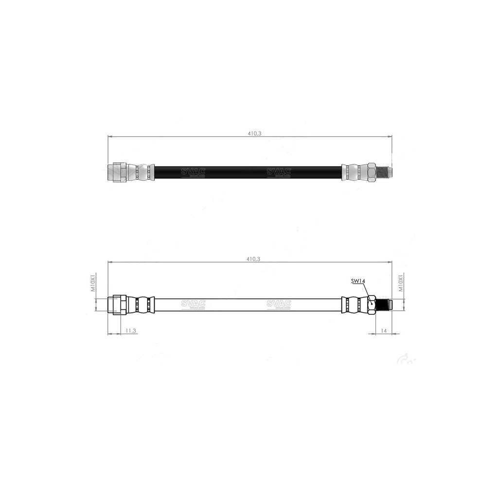  Mercedes Benz C Serie W202 W203 Front Brake Hose Set  A2024280735 2024280735