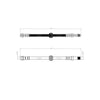 Mercedes Benz Vito 2014 Onwards Front Brake Hose Set 4474280135 4474284200
