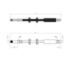Mercedes Benz Vito 1996 to 2003 Front Brake Hose Set  6384280235 6384280835