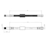 Mercedes Benz Vito Viano 2003 Onwards Front Brake Hose Set 6394281035