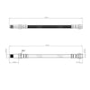 Mercedes Sprinter 901 902 903 904 901 Front And Rear Brake Hose Set 4280235