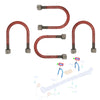 4 X 50 MM LEAF SPRING U BOLT LOCKNUTS FITS FORD TRANSIT MK7 MK8 2006 ON, 1387171
