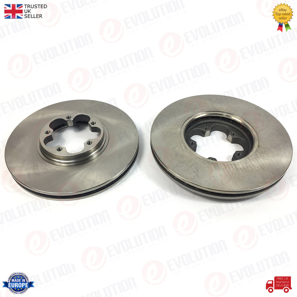 A PAIR OF FRONT BRAKE DISCS FITS FORD TRANSIT MK6 2.4 FWD 2000/06 1738807