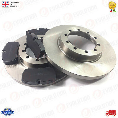 REAR BRAKE DISCS + PADS SET FITS FORD TRANSIT MK7 LWB, JUMBO 2007-14