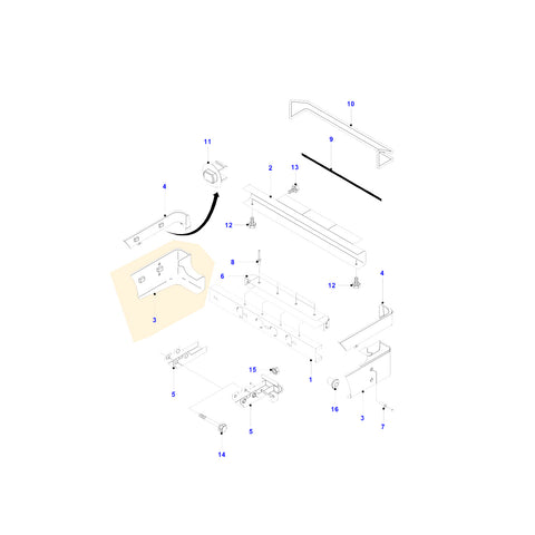 Bumper End Left Side Cap Ford Transit MK6 MK7 00-13 Jumbo With Rear Twin Wheel