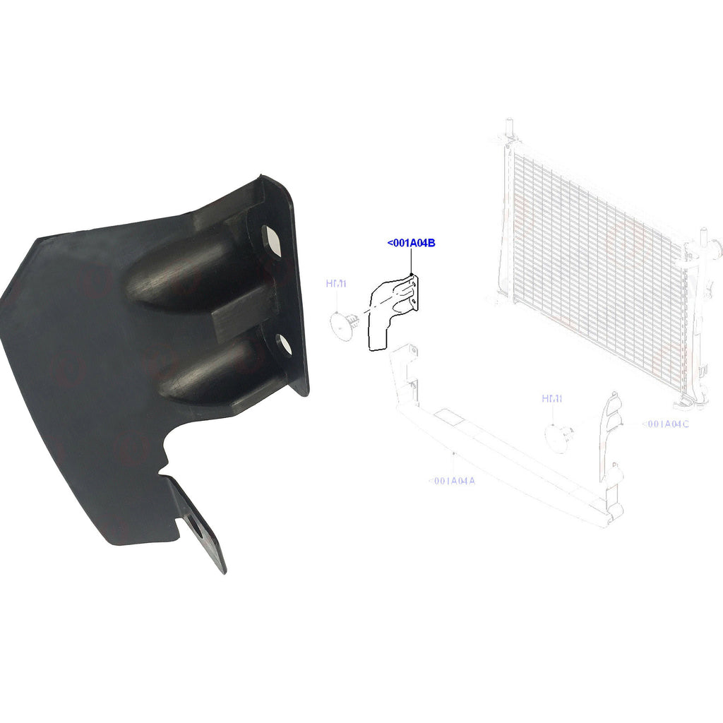 Radiator Front Right Air Intake Deflector Fits Ford Fiesta MK5 01 to 08 1363612 