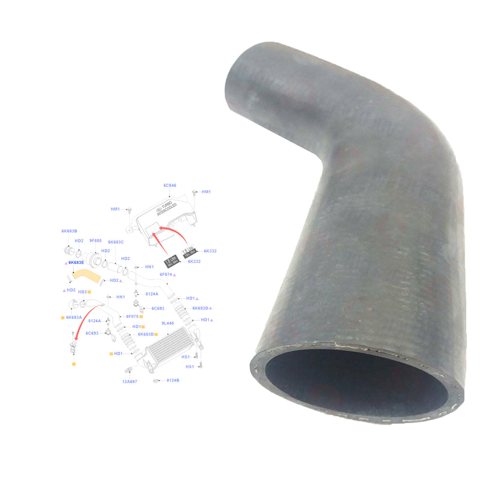 Intercooler Hose Fits Transit Connect 2003 to 2006 2T1Q6K683DC 1334441