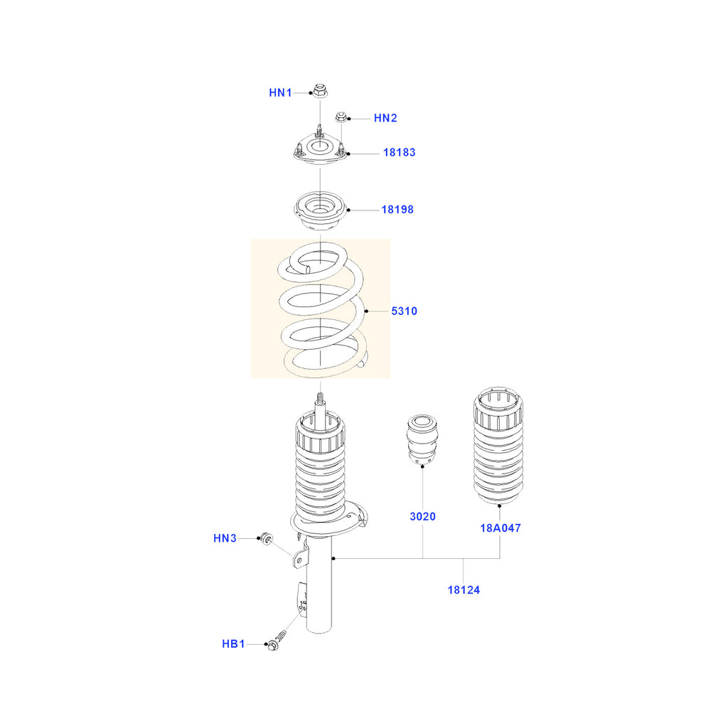 Ford Transit MK7 Front Rh Or Lh Suspension Coil Spring 1504814