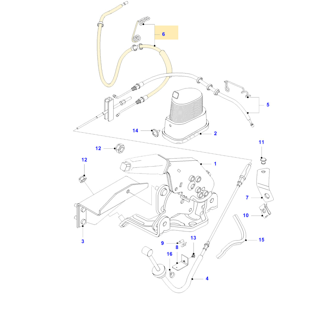 Rear Left Parking Brake Cable Fits Ford Transit Mk6 4469261 YC152A809BK