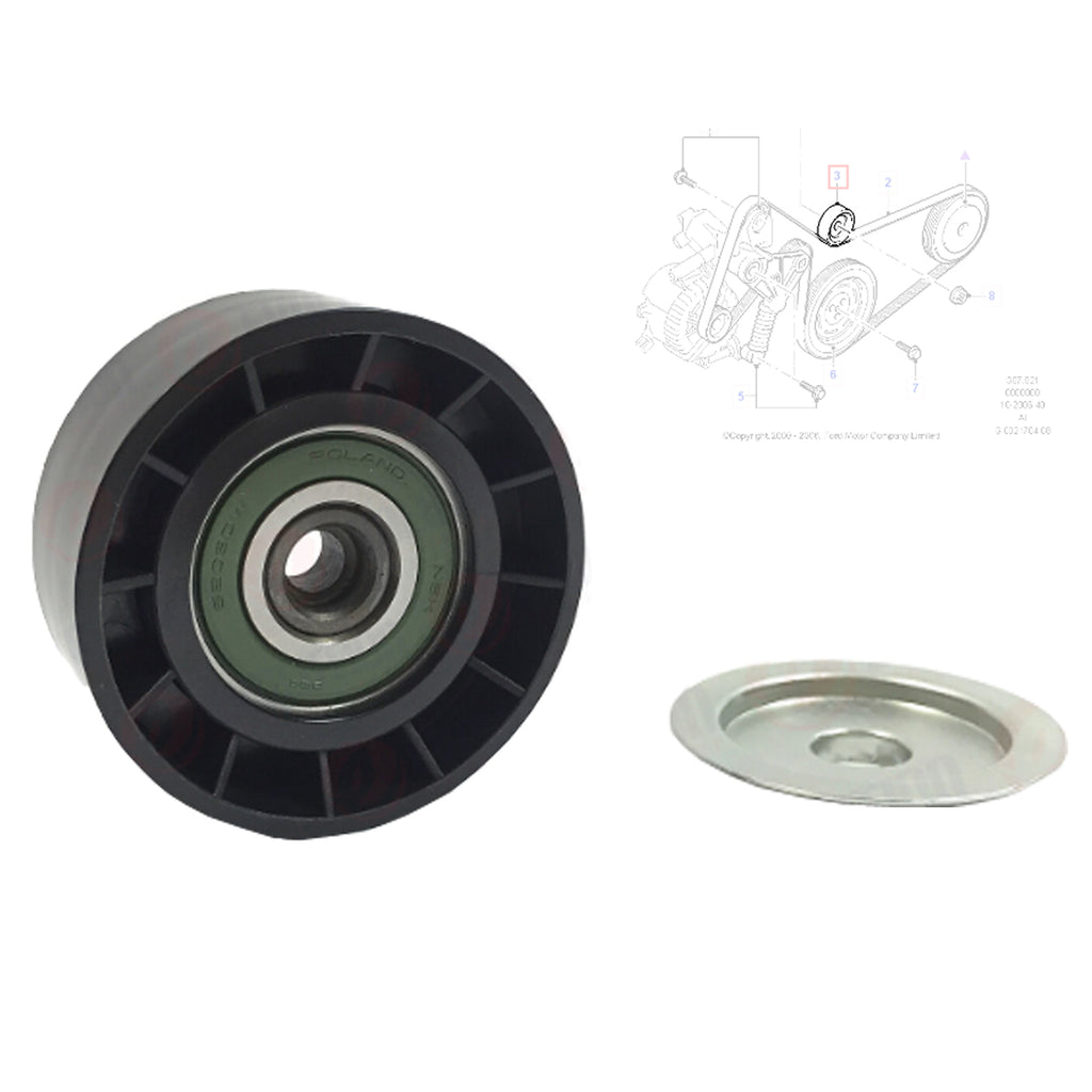 V-Ribbed Belt Tensioner Pulley Fits Transit Boxer Ducato Relay 2.2 D 1117008