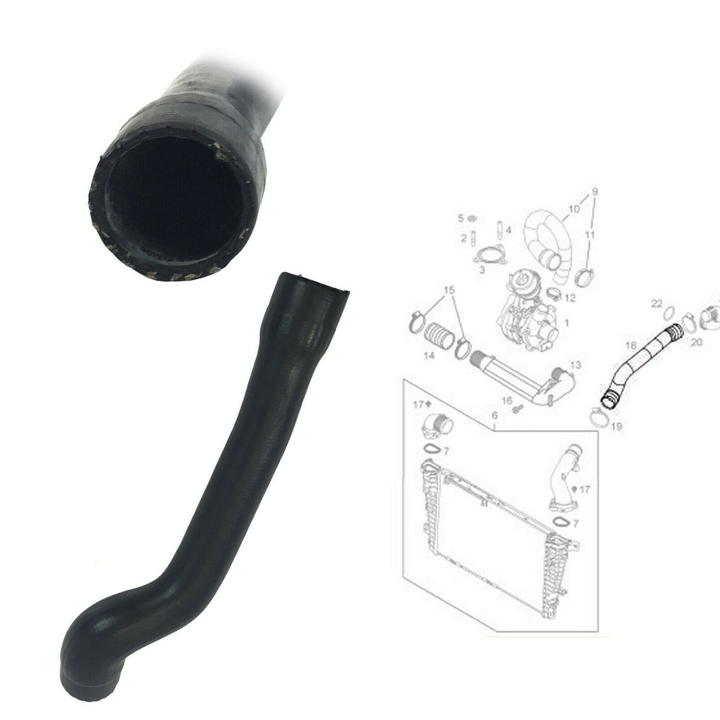 Charger Intake Upper Hose Fits Vauxhall Opel Astra MK5 2004 to 2010 6302613