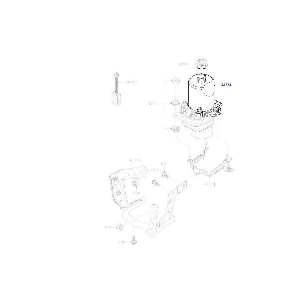 Ford Focus Power Steering Pump Fluid Reservoir Tank Cover 1.6 1.8 2.0 L 1709121 