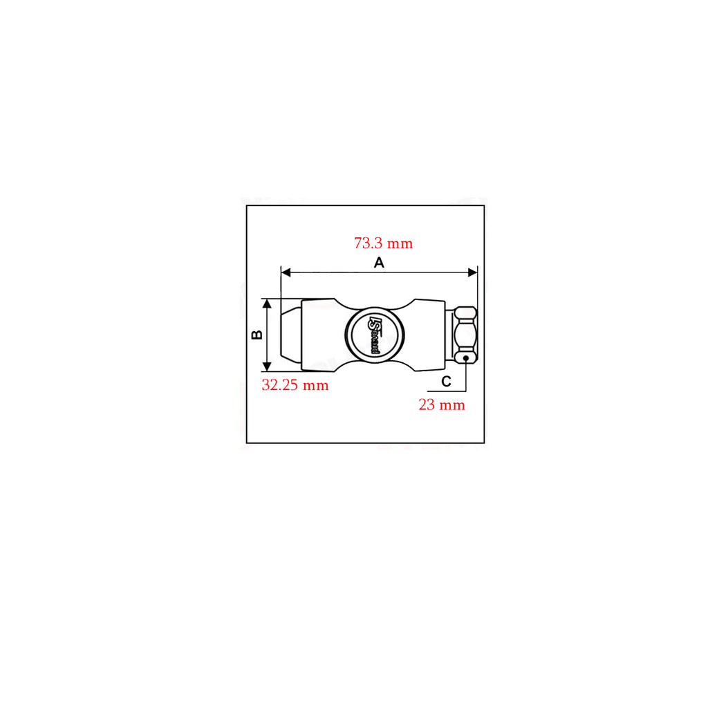 PREVOST G 1/4 7,4 mm PARALLEL FEMALE THREADED COMPOSITE COUPLER ESI 071101