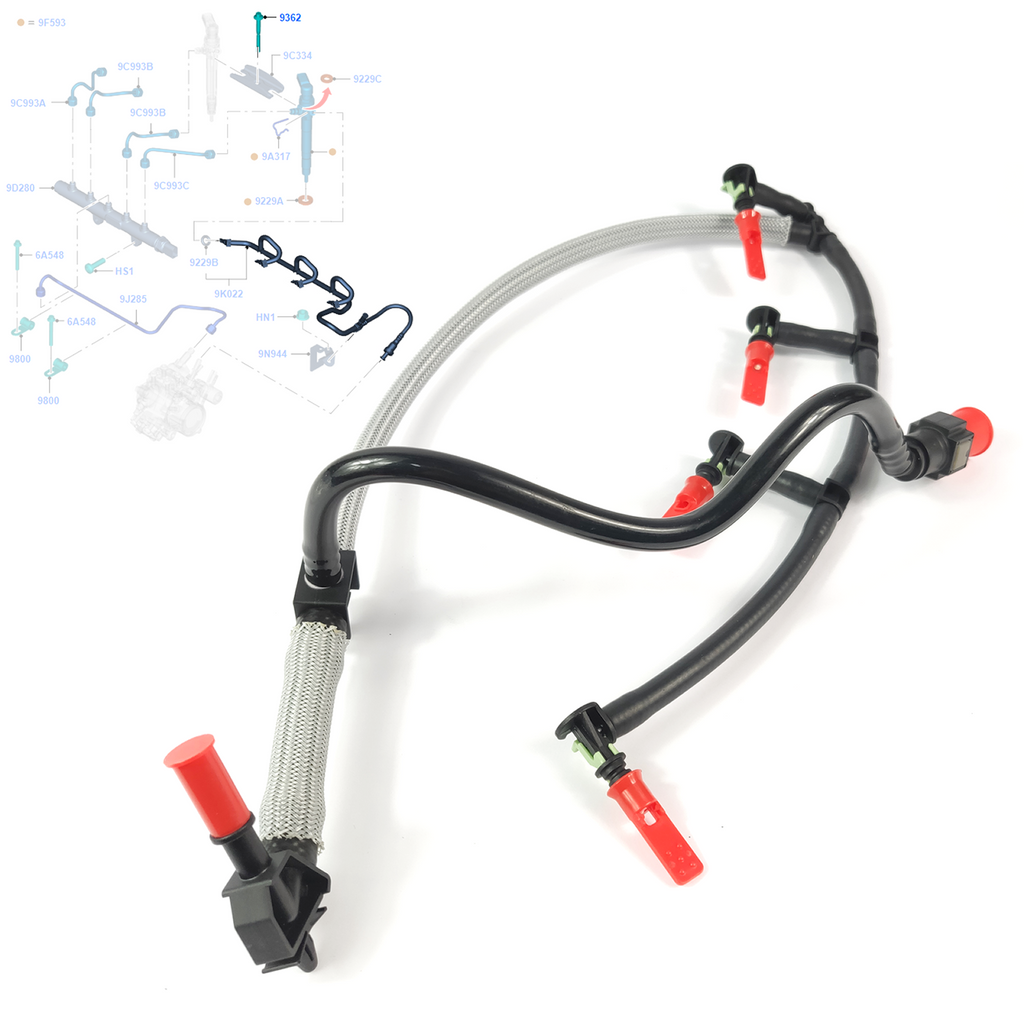 Ford Transit Fuel Return Leak Off Pipe Clips MK7 MK8 2.2 RWD 1761932
