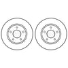 Mitsubishi Lancer A Pair Of Front Brake Discs 2008 Onwards 5105513AA