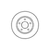 Mitsubishi Lancer A Pair Of Front Brake Discs 2008 Onwards 5105513AA