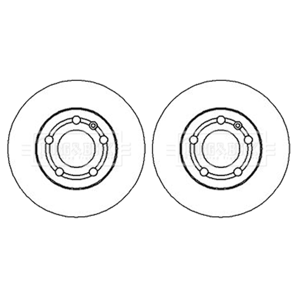 Audi A1 Front Brake Discs 2x A2 A3 Seat Skoda VW Golf Polo 1J0615301L