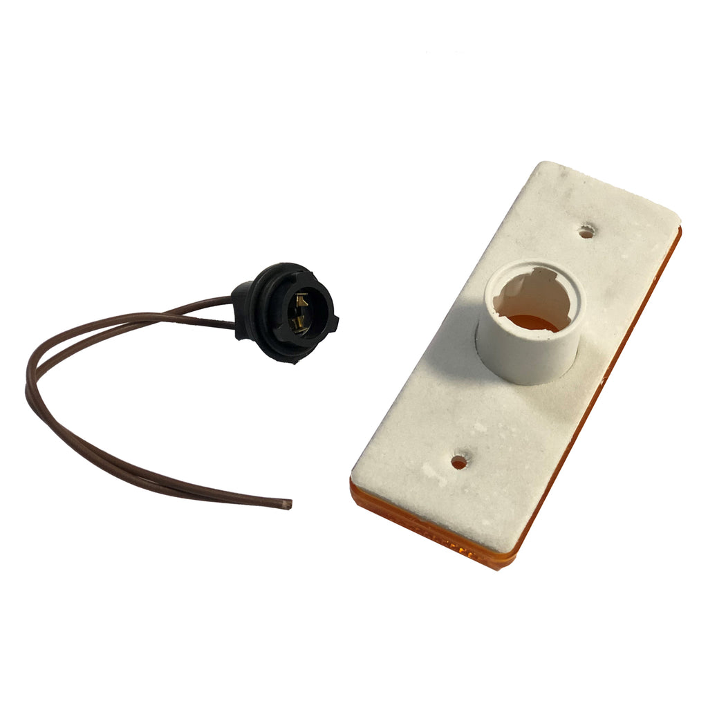 Led Amber Side Marker Light Indicator Lamp with Wiring Loom No Bulb 12V 24V Fits Trailer Truck Lorry