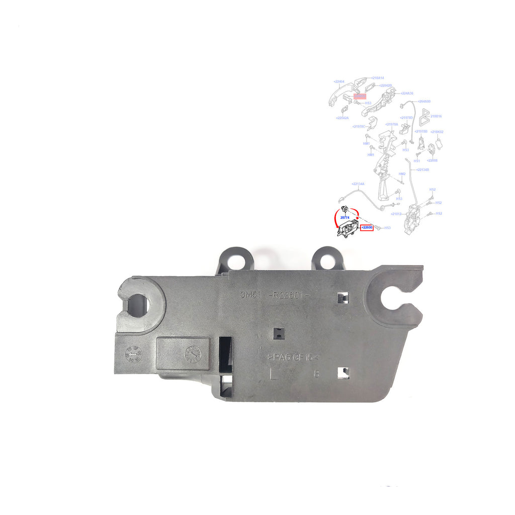 FRONT/REAR LEFT DOOR LOCK CONTROL HANDLE FITS FORD FOCUS, C-MAX, 3M51R22601AA