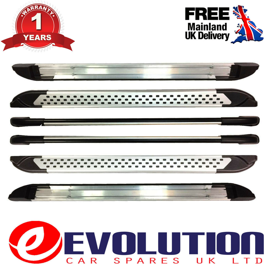 VAUXHALL COMBO ALUMINIUM SIDE STEPS RUNNING BOARDS 2010 ONWARDS