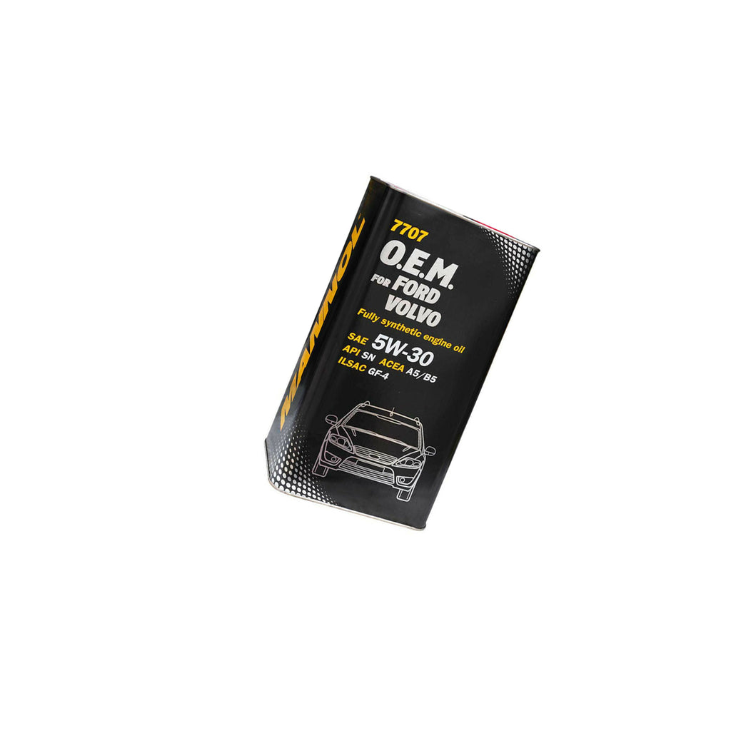Mannol Oem Fully Synthetic Engine Oil 5L 5W30 Fits Ford Volvo 7707
