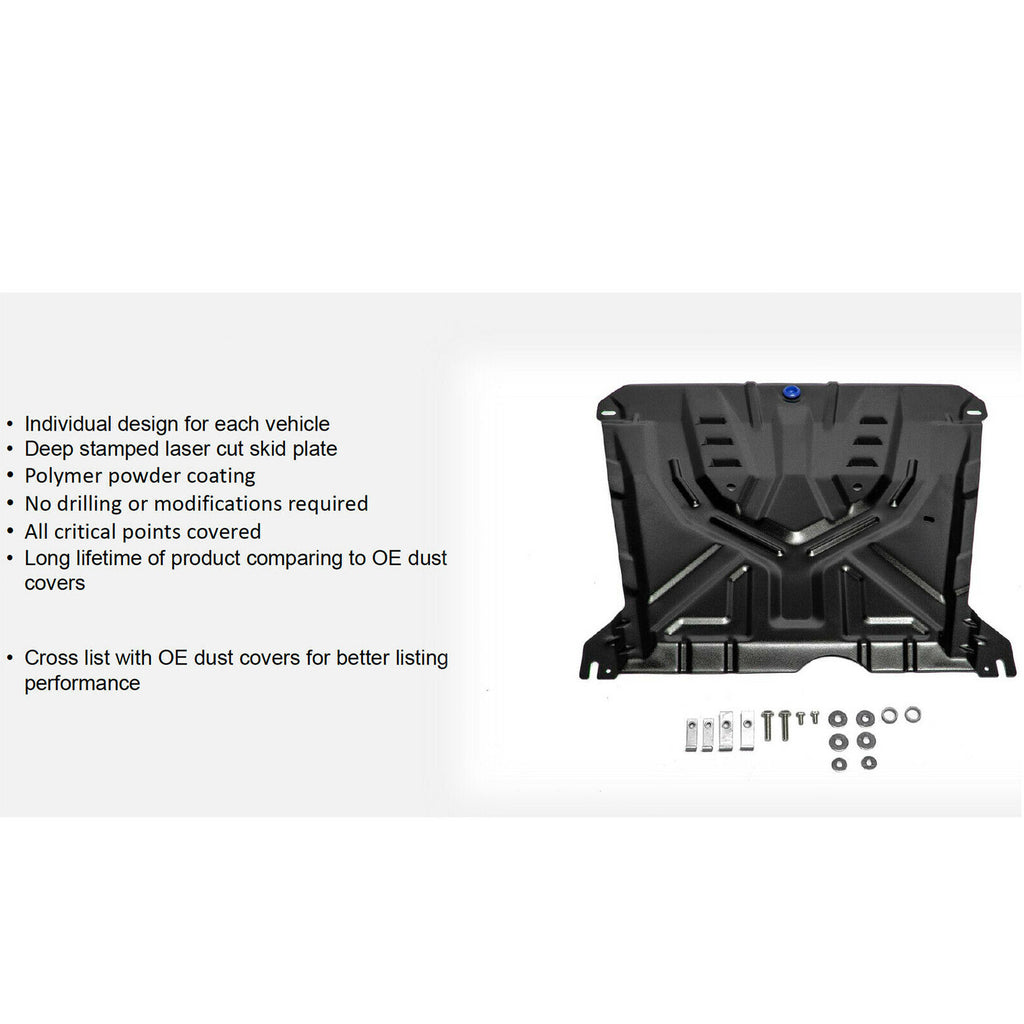 FRONT SUMP GUARD STEEL UNDERBODY PROTECTION FITS SEAT ALTEA / 2004 TO 2014