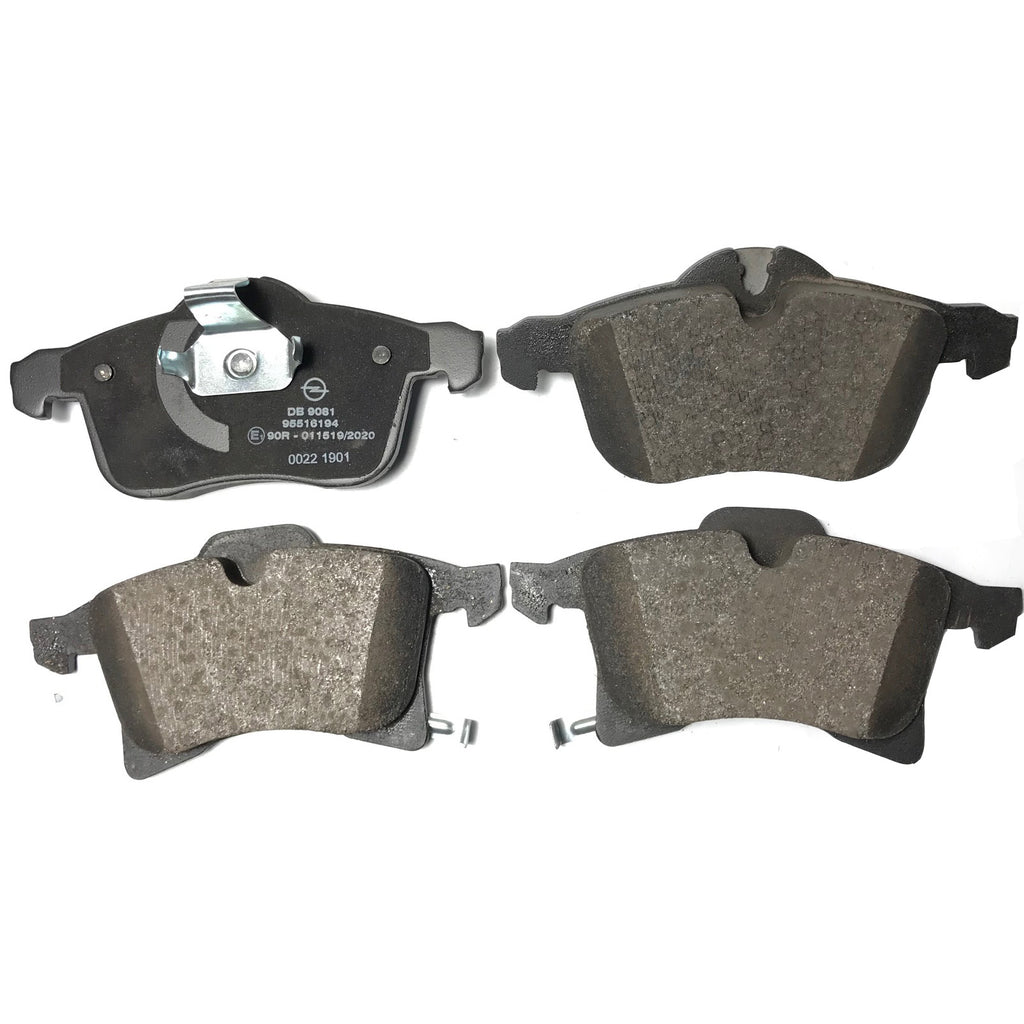 GENUINE GM VAUXHALL MERIVA B CORSA E ADAM - FRONT BRAKE PADS, 95516194