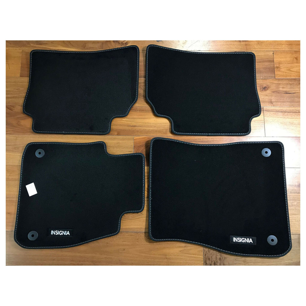 4 PCS Genuine Black Tailored Car Floor Mats Insignia 2017 Onwards