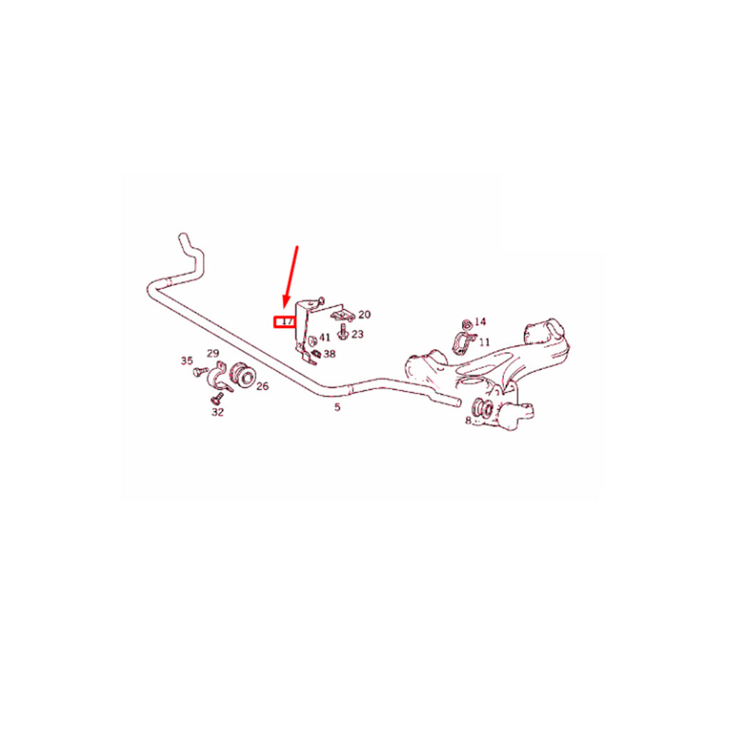  Front Right Stabilizer Mounting Bracket  For MERCEDES-BENZ C-Class, CLK, SLK R170 A2083230240