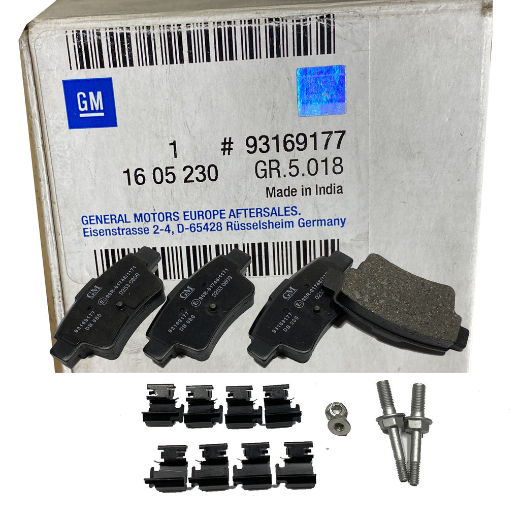 Genuine Vauxhall Corsa D 2006 to 2014 Fits Brake Pad Kit 93169177