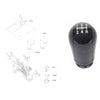 Gear Shift Lever Control Knob 5 Speed Manual Black Fits Ford Focus 3M5R7217CB