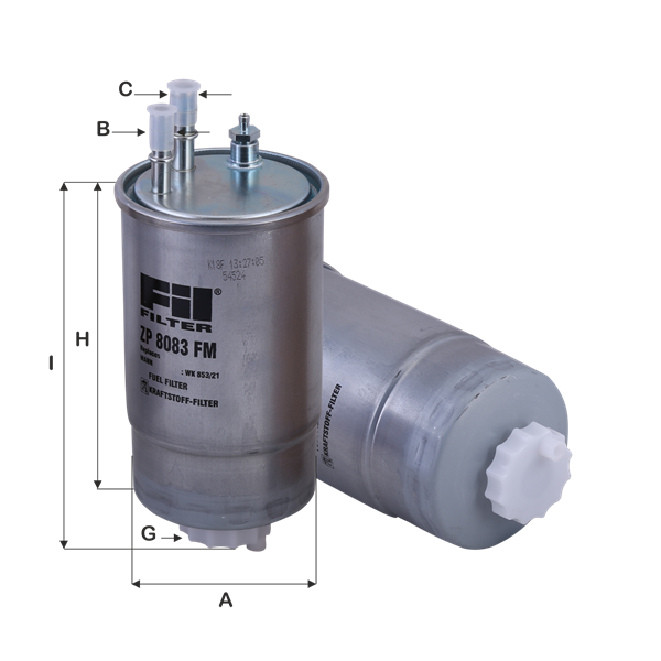 Fuel Filter Fits Alfa Romeo, Chrysler, Citroën, Fiat, Ford, Lancia, Opel, Peugeot
