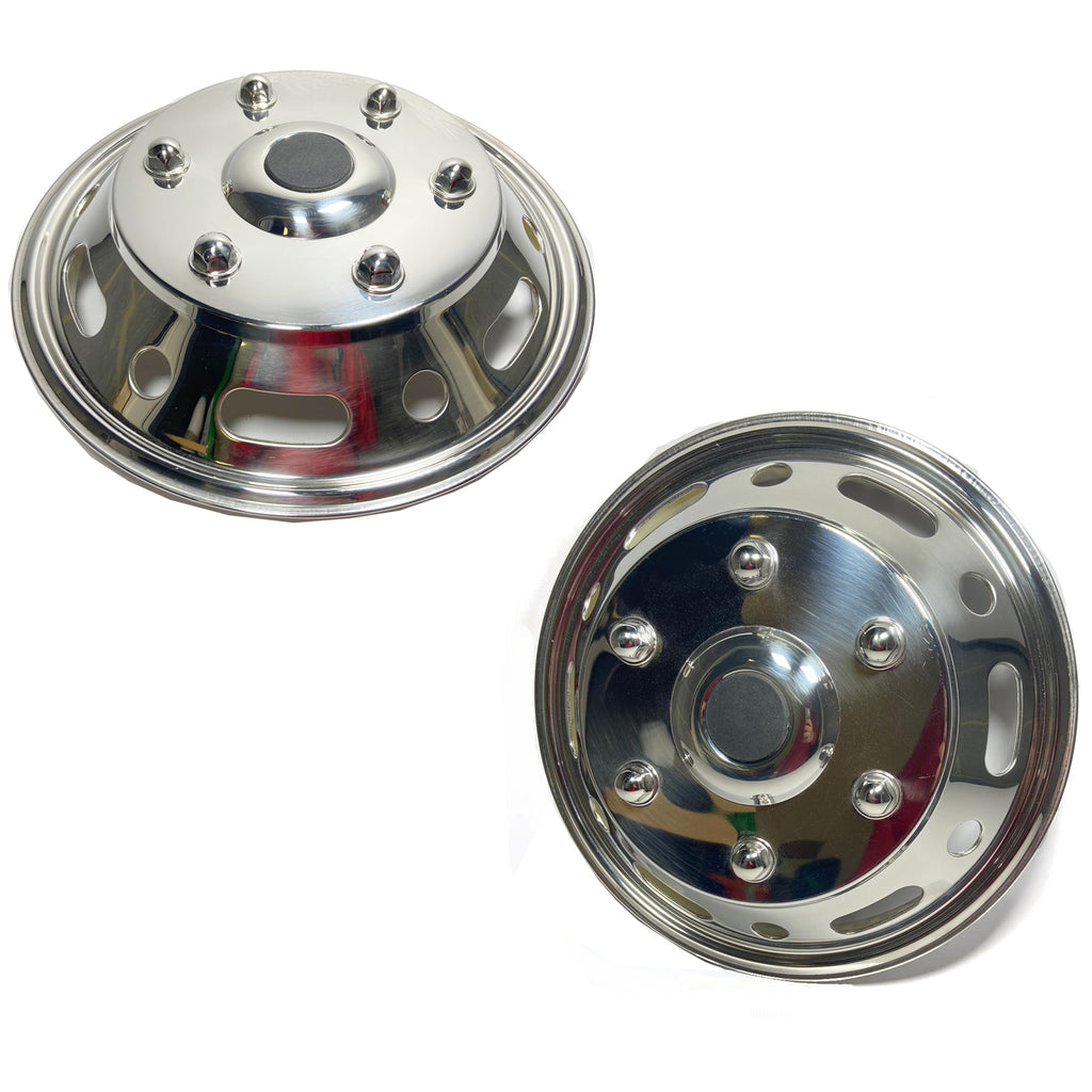 4 X Universal 16" Inch Trend RC Car Wheel Trims Cover Hub Caps Stainles Steel